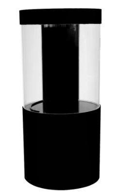 Pro Cylinder 125 Gallon Acrylic Setup Black